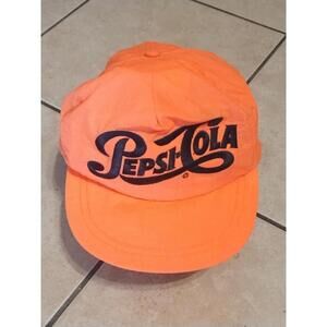 1980’s Pepsi-Cola Bright Neon Orange Nylon SnapBack Hat